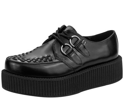 Leather Viva Mondo Creeper Shoe [BLACK] V6802