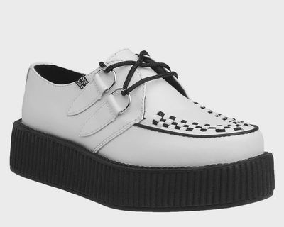 Leather Viva Mondo Creeper Shoe [WHITE] V6803