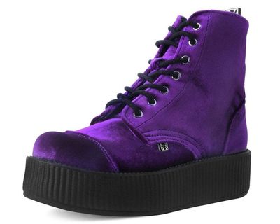 Velvet 7-Eye Boots [PURPLE]