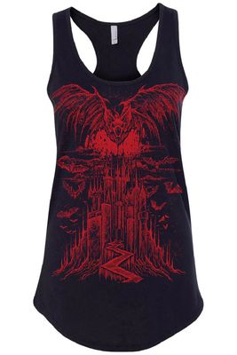 Vampire Castle Tank Top [BLACK/RED]