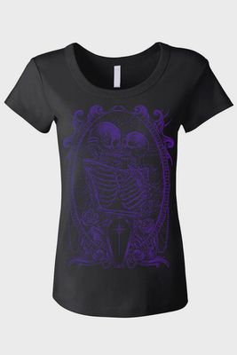 Til Death Do Us Part Women T-Shirt [PURPLE]