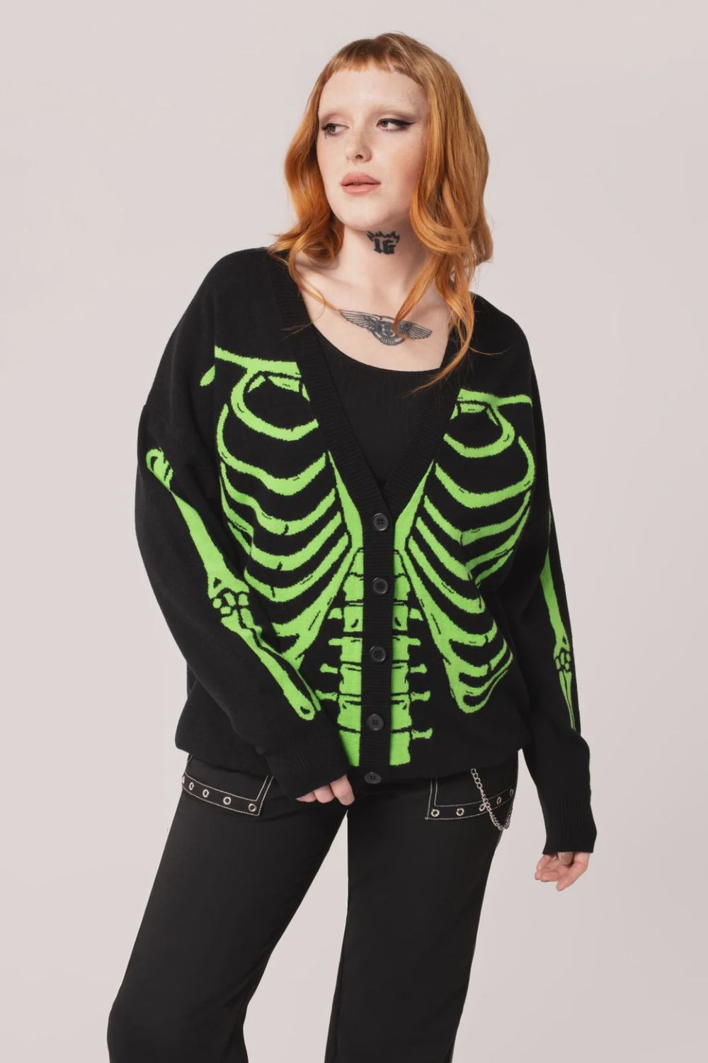 Skeleton Cardigan [GREEN]