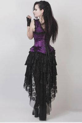 Feofil Burlesque Skirt (VG-19341) (BLACK)