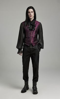 Waistcoat WY-1623 ­[BLK-RED]