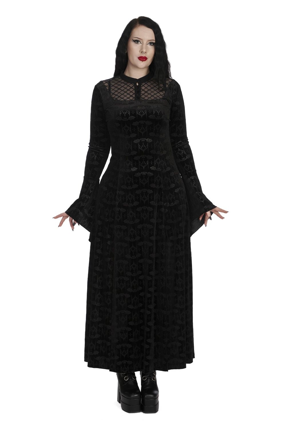 Hex Gothic Bat Dress [DR17122]