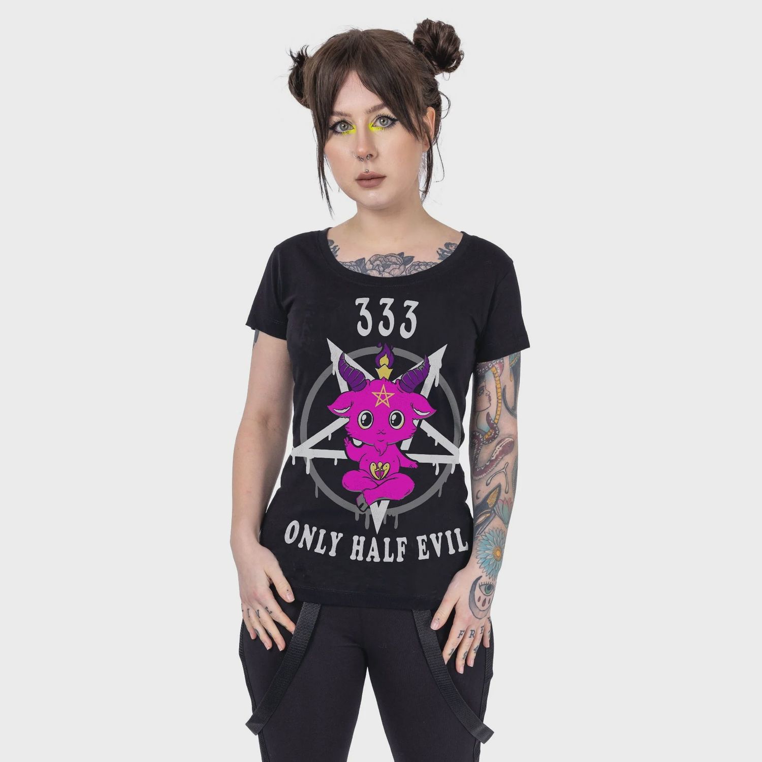 T-shirt Half Evil