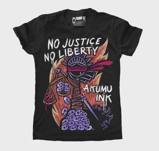 T-Shirt NO Justice NO Liberty Homme