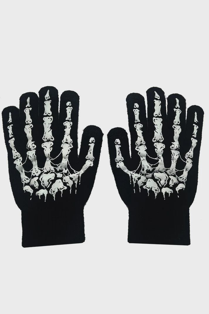 Dead Inside Skeleton Gloves