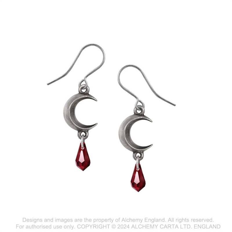 Tears Of The Moon Earrings [E477R] [RED]