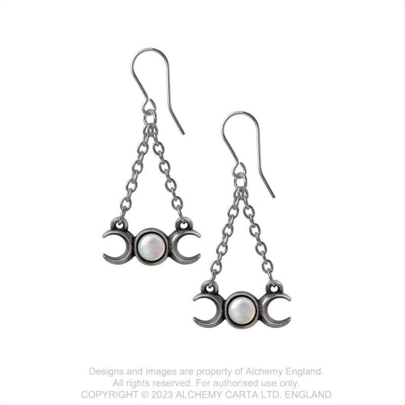 Wiccan Moon Earrings [E474]