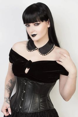 Waspie Corset (FAUX CUIR) [G-103]