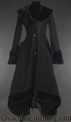 Black Wool Pocket Coat