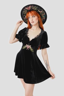 Midnight Flora Mini Dress