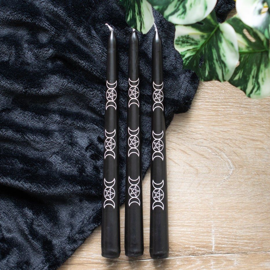 Black Magic Triple Moon 3 Candles Set [FI_79724]