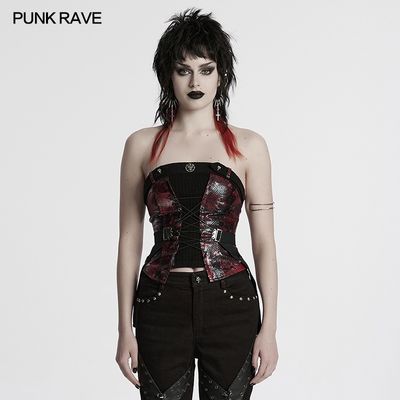Corset Underbust WY-1802 [NOIR / ROUGE] [PLUS]