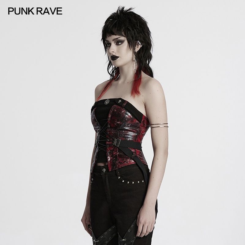 Corset Underbust WY-1802 [NOIR / ROUGE]