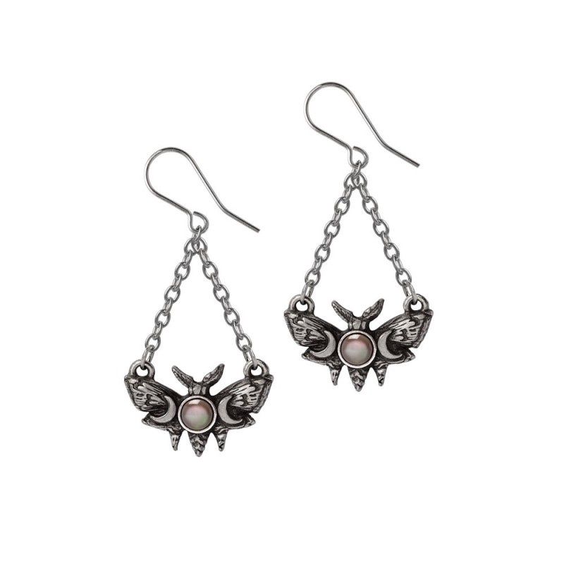 Boucles D&#39;Oreilles Lunar Moth [E488]