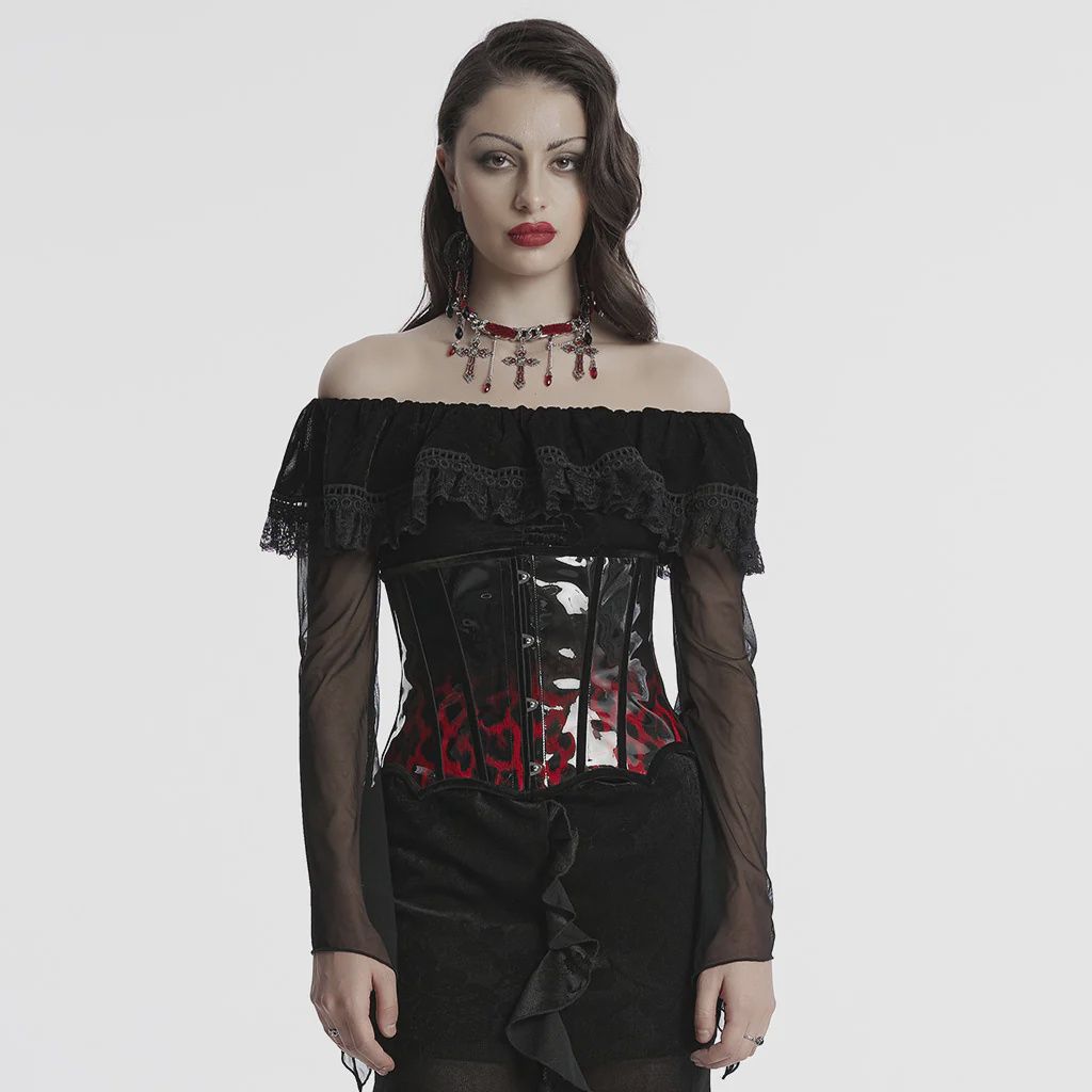 Corset Underbust OS-697 [NOIR / ROUGE]