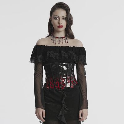 Corset Underbust OS-697 [NOIR / ROUGE]