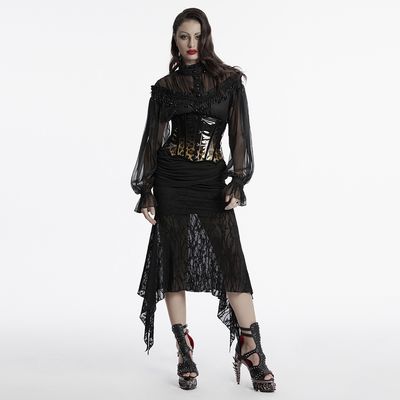 Corset Underbust OS-697 [NOIR / LÉOPARD]