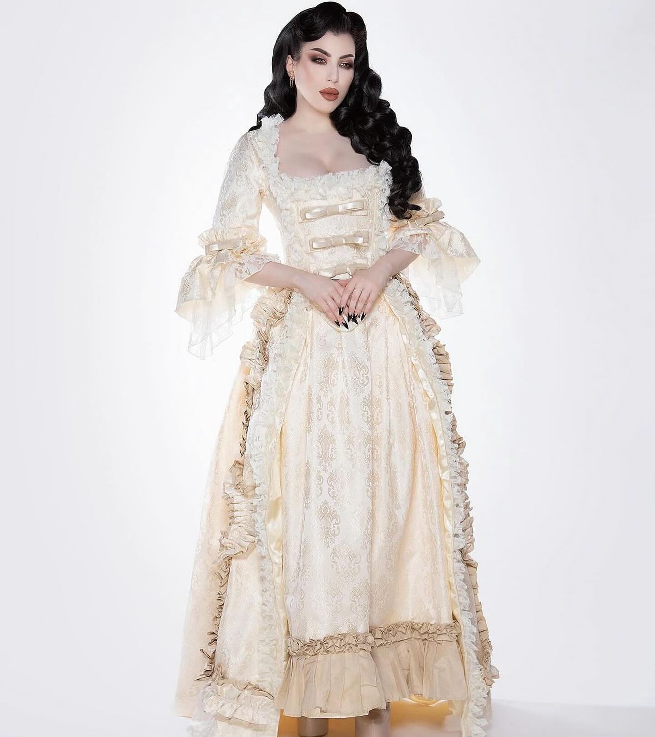 Robe Florentina [CRÈME FLEUR DE LYS]