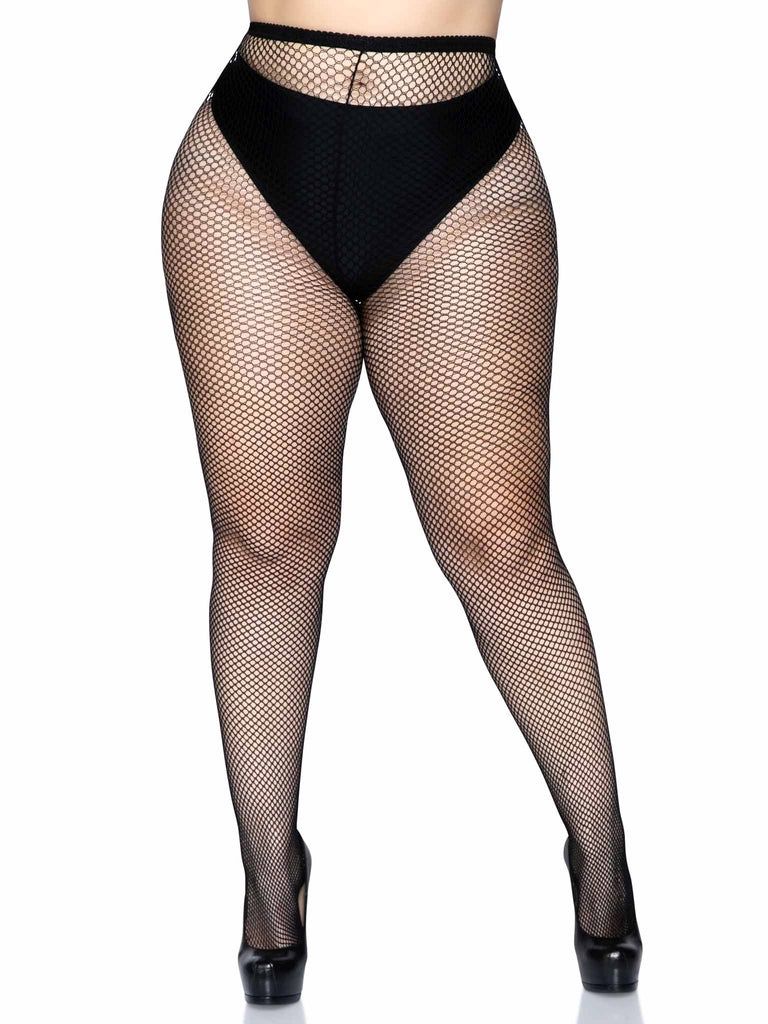 Bas Collants Spandex Fishnet Pantyhose / LA9013QBK [PLUS]