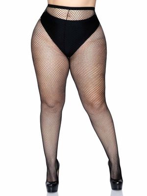 Bas Collants Spandex Fishnet Pantyhose / LA9013QBK [PLUS]