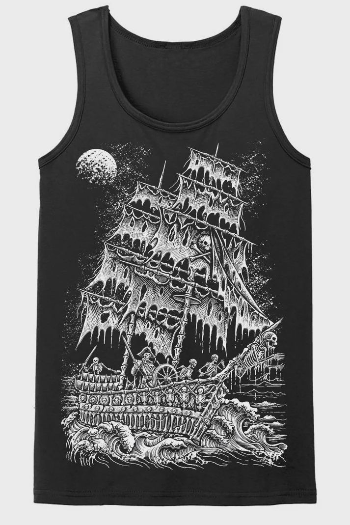 Camisole Skeleton Crew Pirate Ship Homme
