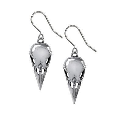 Boucles D&#39;Oreilles Coeur Crane [E462]