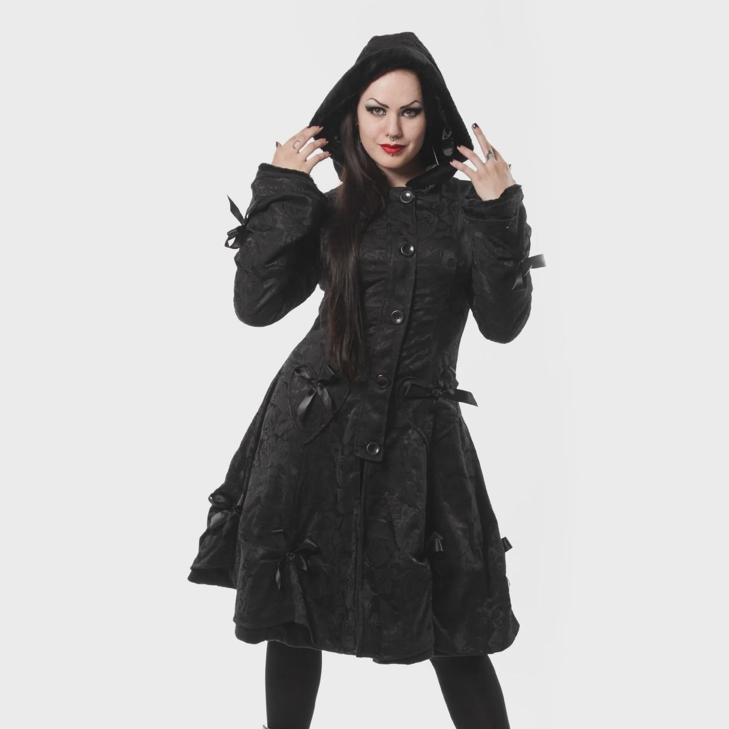 Alice Coat [BLACK ROSE]