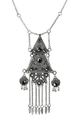 Double Triangle Necklace [SILVER]