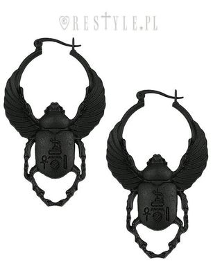 Scarab  Earrings [BLACK]