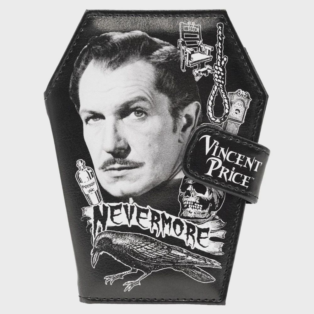 Vincent Price Coffin Nevermore Wallet