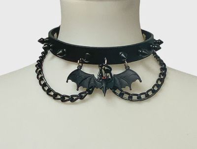 Choker [FCK282BATBLK][BLKSPIKES]