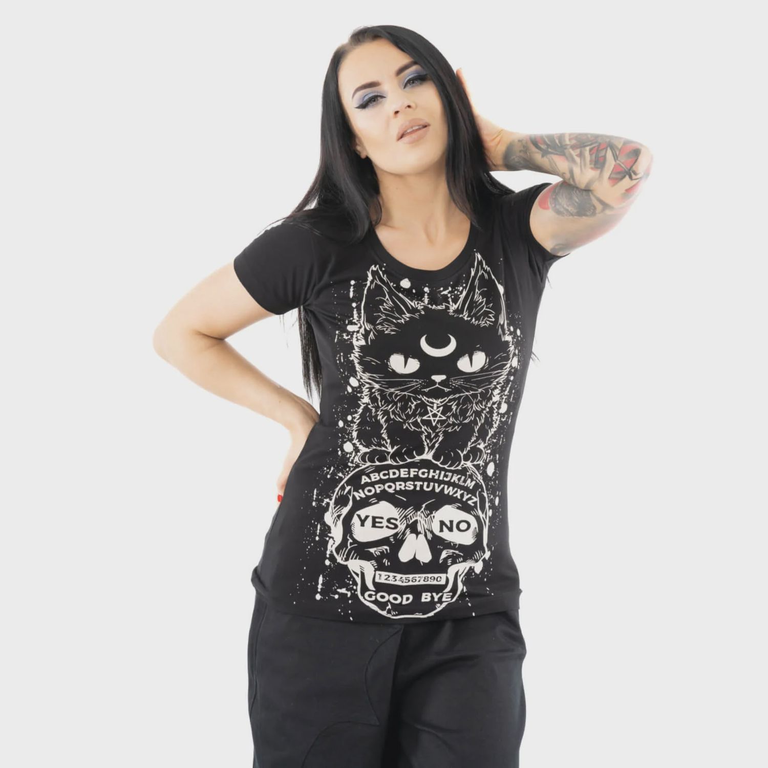 Ouija Cat Women T-Shirt