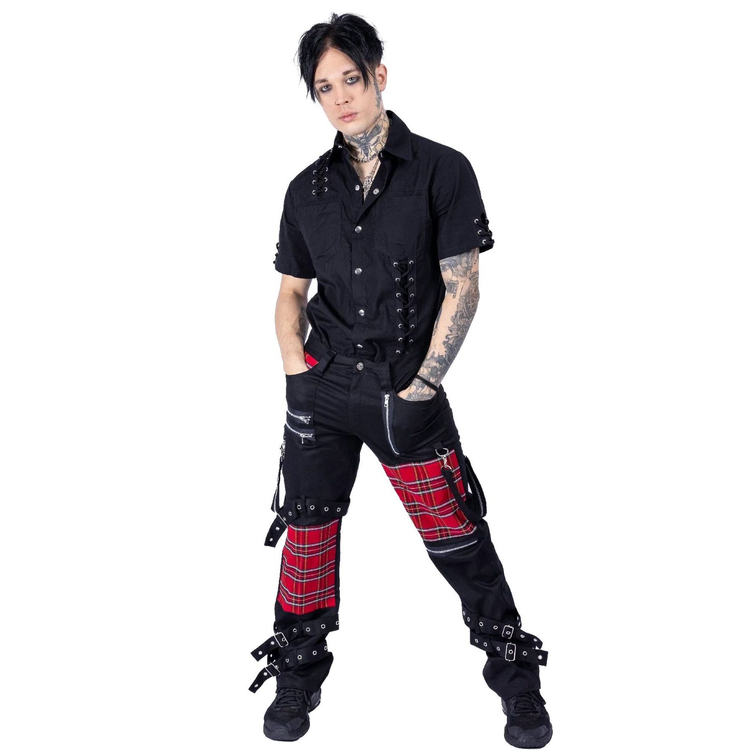 Athol Pants [BLACK/TARTAN]