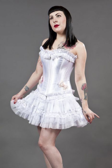 Lolita Skirt [WHITE SATIN]