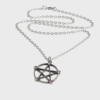 Wiccan Elemental Pentacle Necklace [P786]