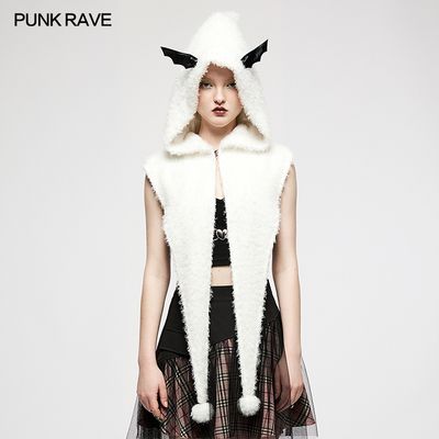 Hooded Scarf OPS-260 [WHITE]