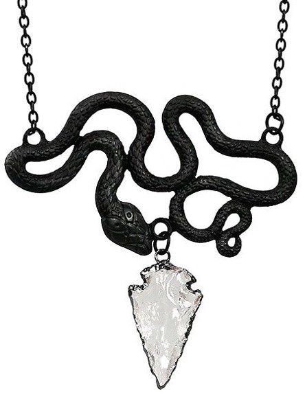 Entwine Snake Necklace [BLACK]