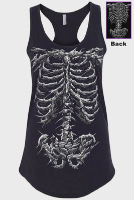 Camisole Dead Inside Skeleton Femme