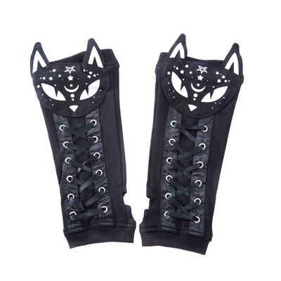 Arm Warmers Dark Kitty