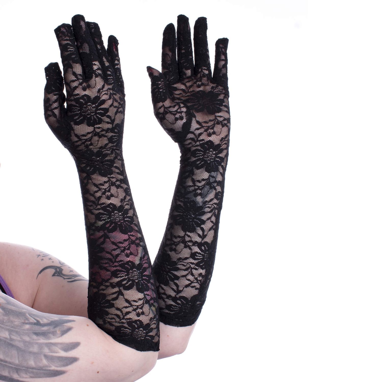 Gants Long Lace [NOIR]