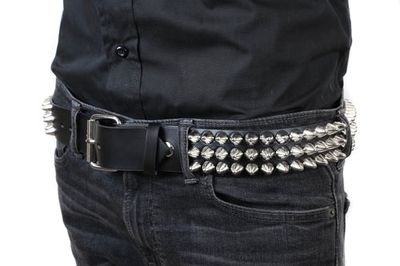 Ceinture à Stud Argent BT153