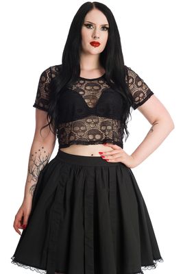 T-Shirt Lace Skull [TP10439]