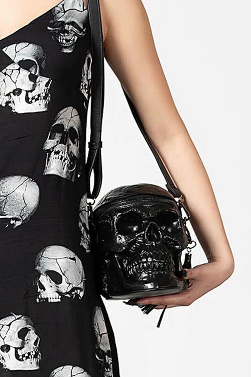 Gravedigger Skull Purse [BLACK]