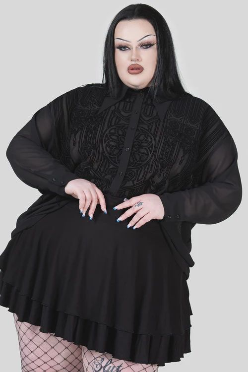 Blouse Gates Of Hell [NOIR] [PLUS]