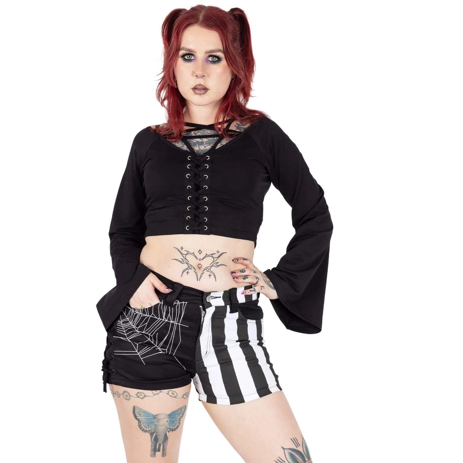 Arachne Shorts ­[BLACK/WHITE­]