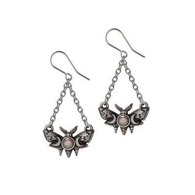Boucles D&#39;Oreilles Lunar Moth [E488]