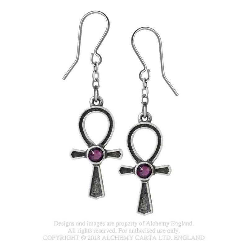 Ankh of Osiris Earrings [E372]